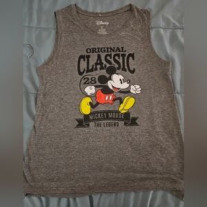Disney Mickey Mouse Gray Tank Top
